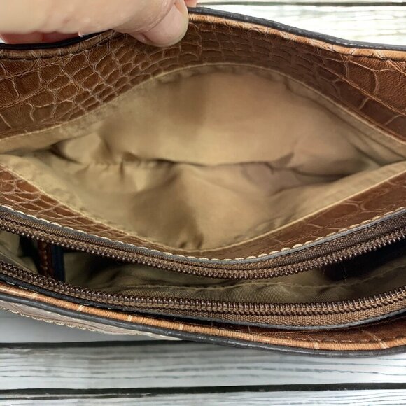 Liz Claiborne Tan and Brown Hobo Bag - Picture 8 of 10